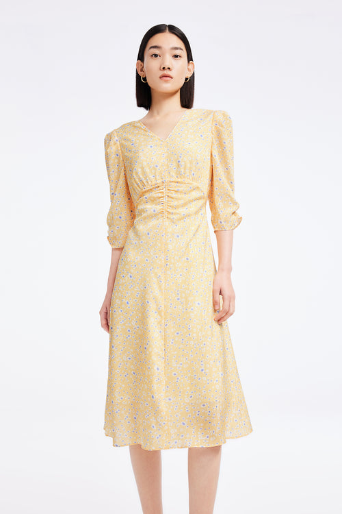 Lily - Robe - Jaune Orangé