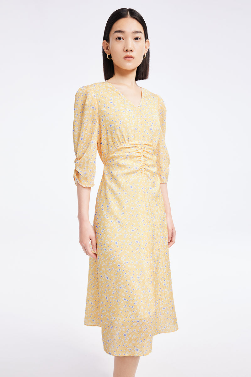 Lily - Robe - Jaune Orangé