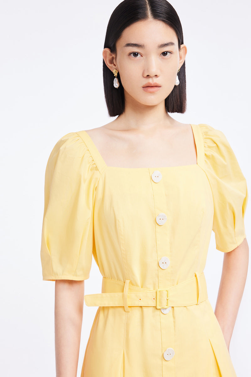 Lily - Robe - Jaune Clair