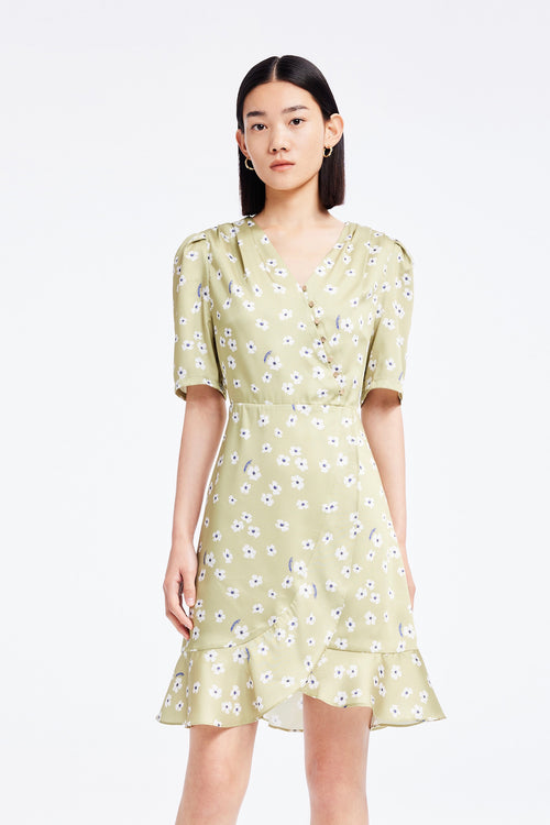 Lily - Robe - Vert Pousse