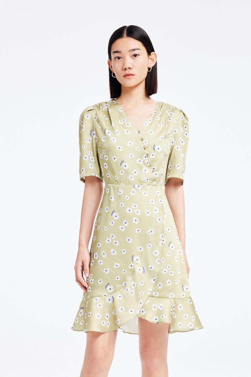 Lily - Robe - Vert Pousse