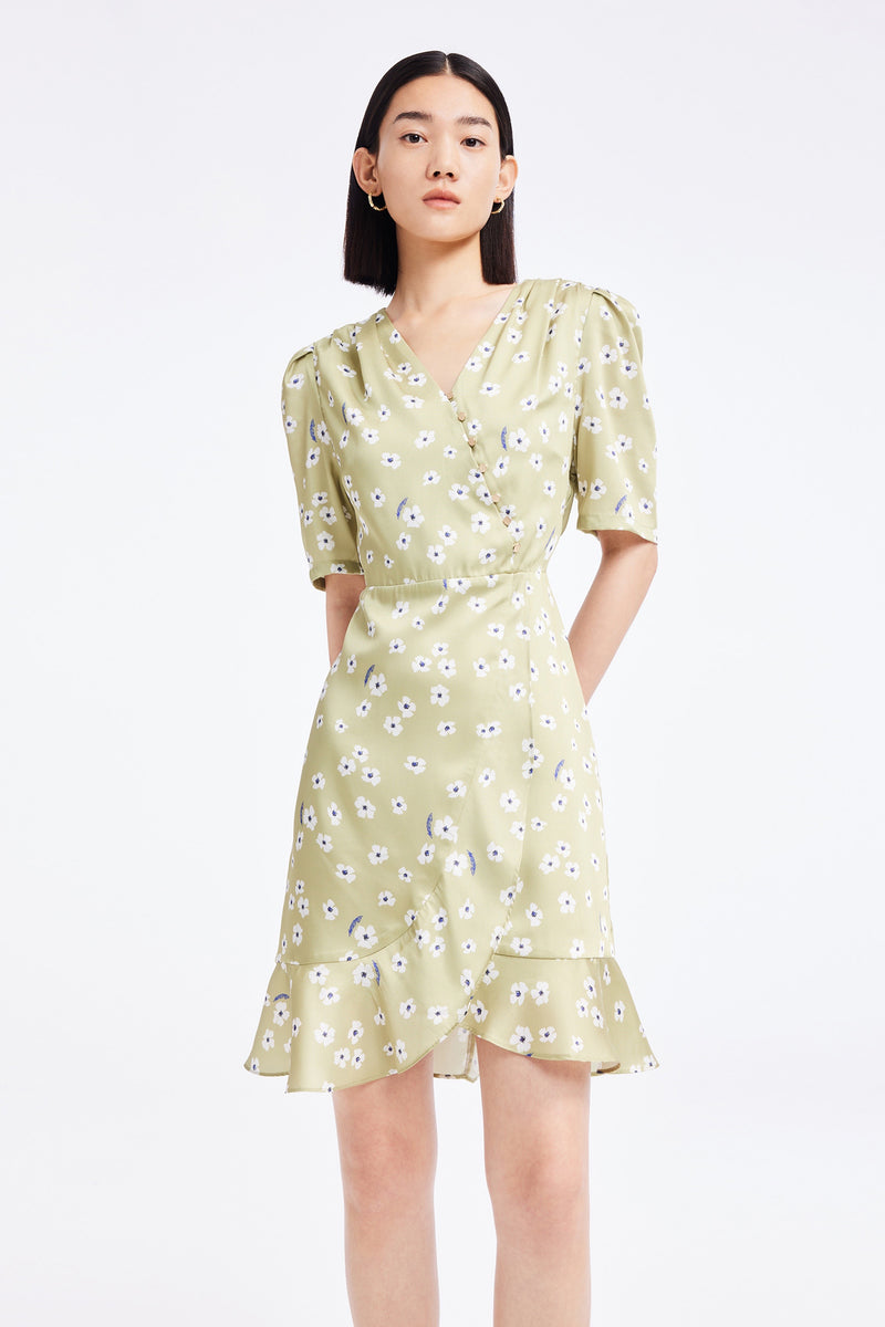 Lily - Robe - Vert Pousse