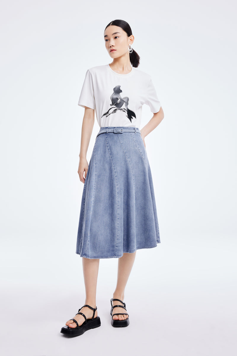 Lily - Jupe - Bleu Pâle