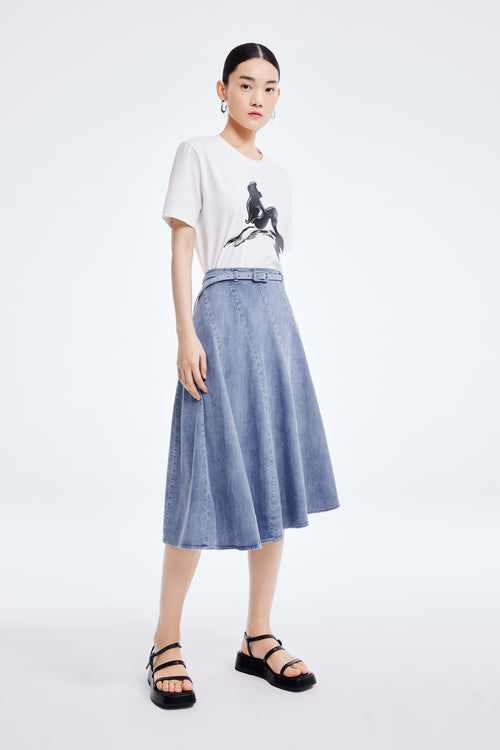 Lily - Jupe - Bleu Pâle