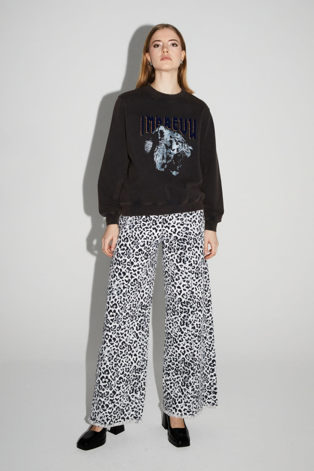 Sweatshirt Eddie Black Tiger Fabriqué Au Portugal