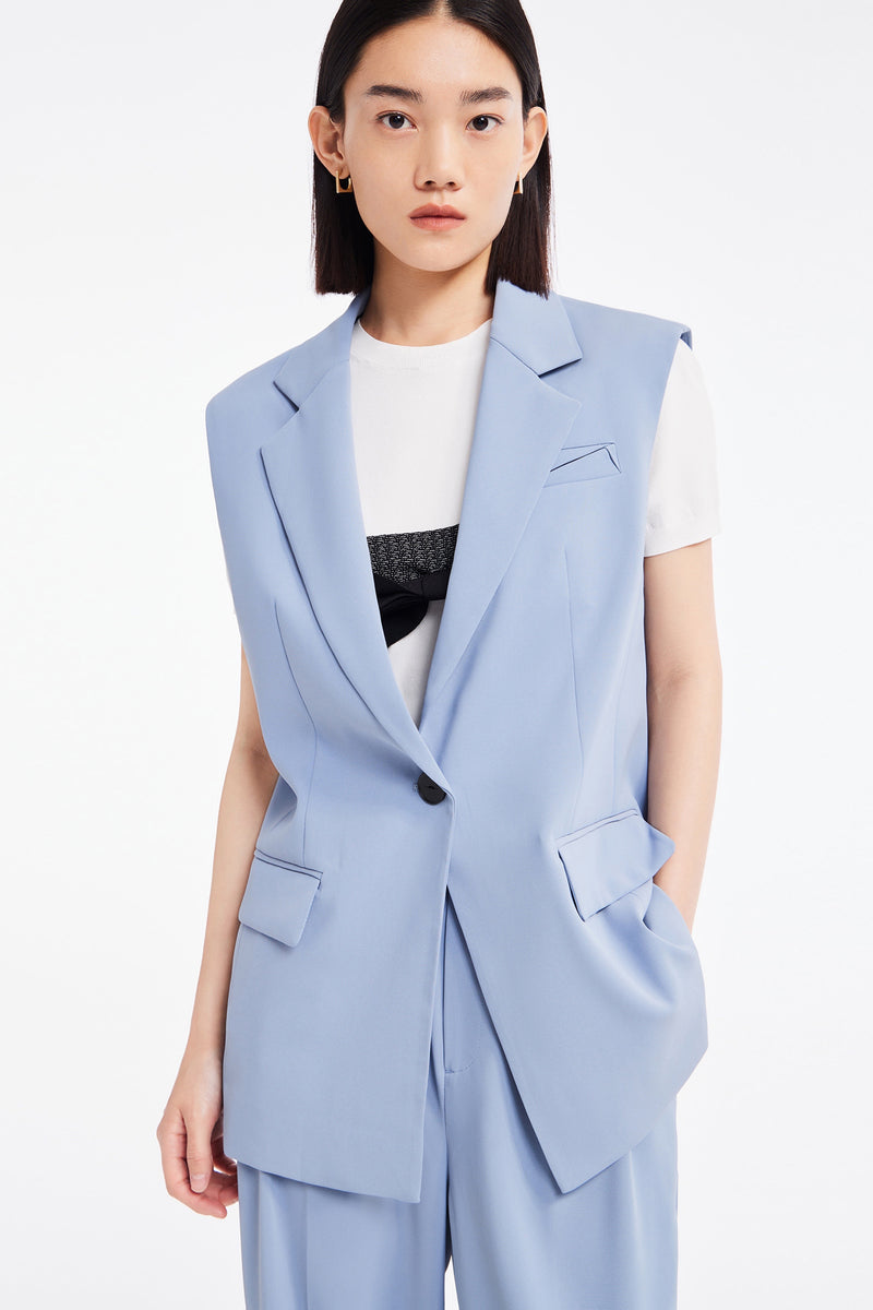 Lily - Gilet - Gris Bleu