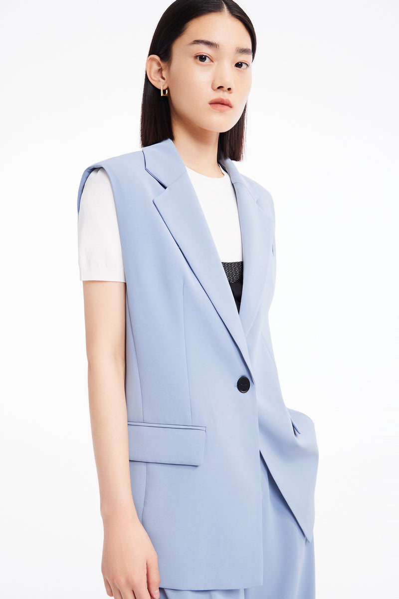 Lily - Gilet - Gris Bleu