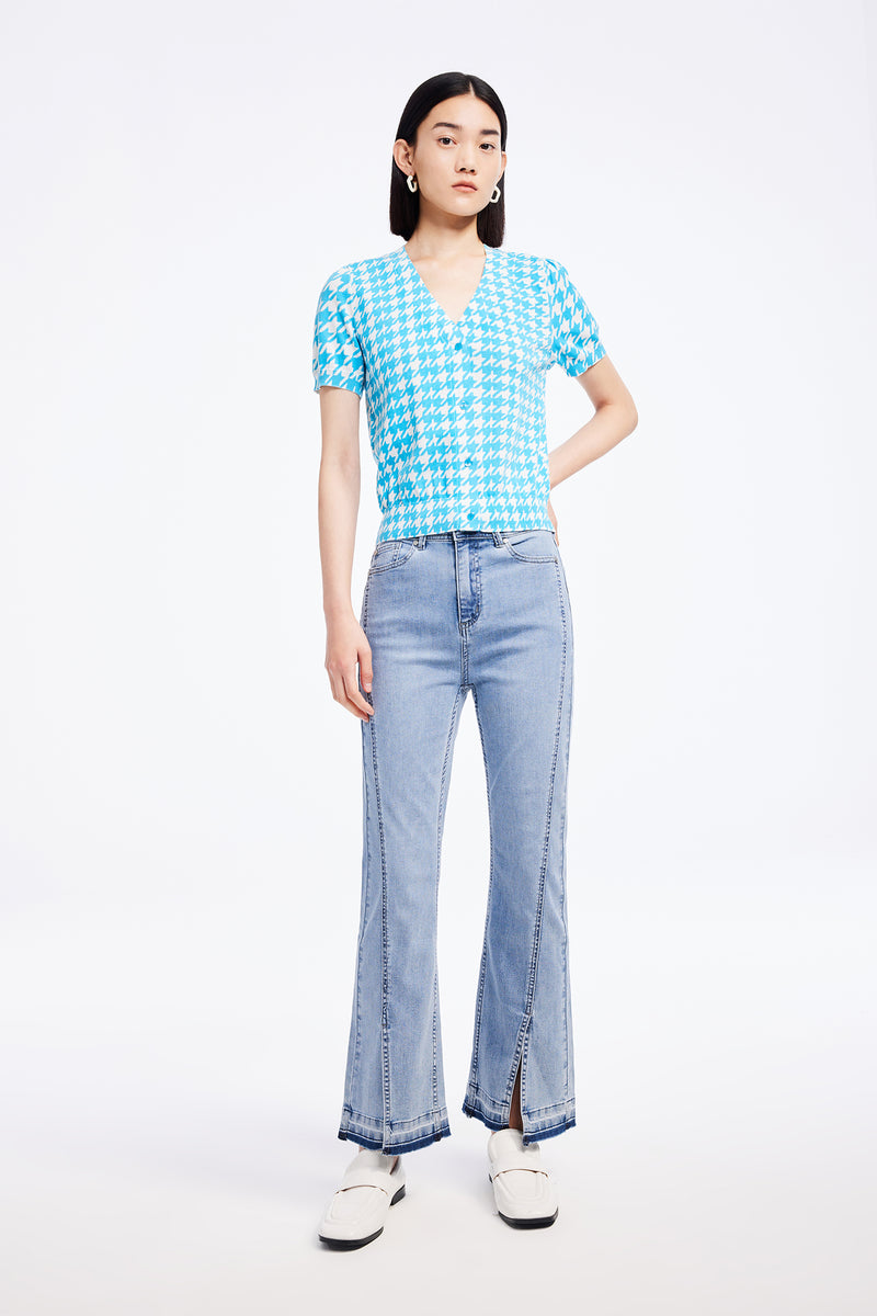 Lys - Gilet - Bleu Grec