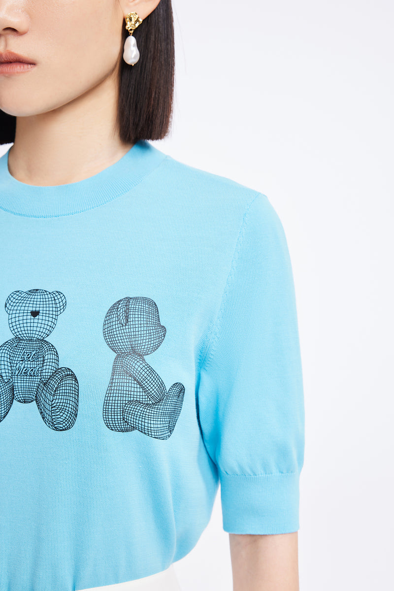 Lily - Tricots - Bleu Mer