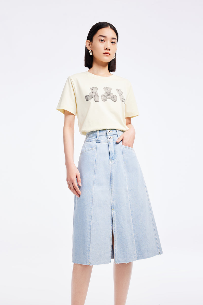 Lily - T-Shirt - Jaune Crème