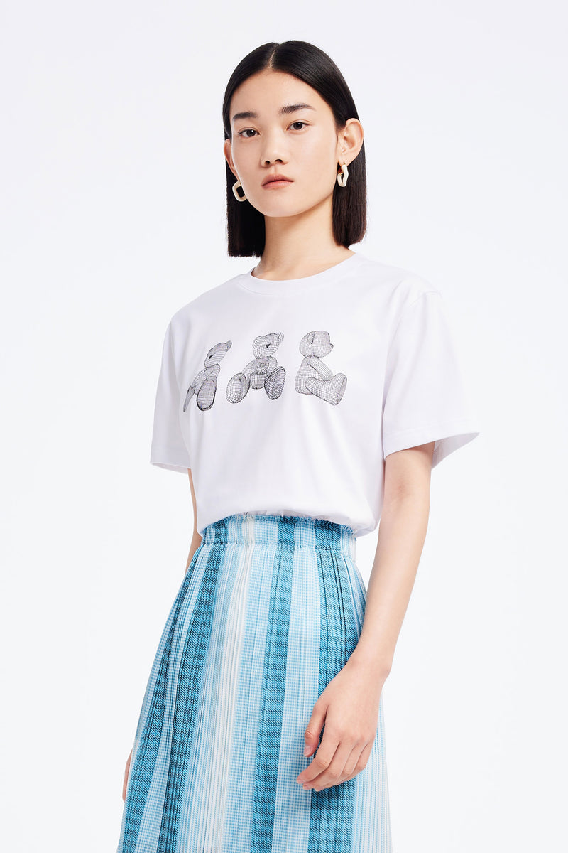 T-Shirt Lily - Blanc