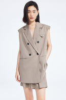 Lily - Gilet - Gris-Brun