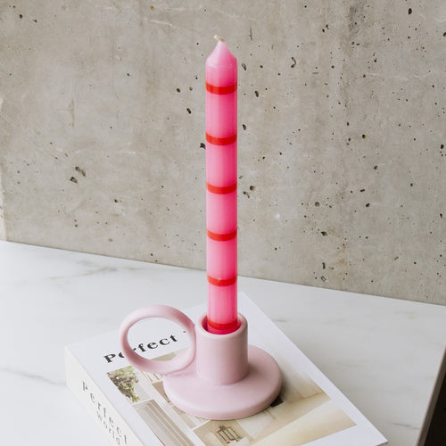 Lot De 2 Longues Bougies Rubis