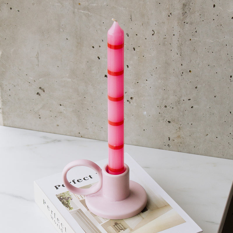 Lot De 2 Longues Bougies Rubis