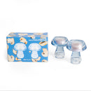 Lot De 2 Bougeoirs Mushroom - Bleu Clair