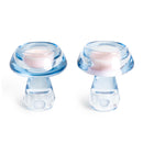 Lot De 2 Bougeoirs Mushroom - Bleu Clair