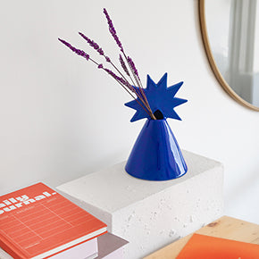 Vase Étoile Polaire Bleue