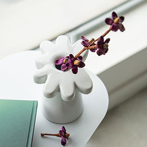 Vase Marguerite Blanche