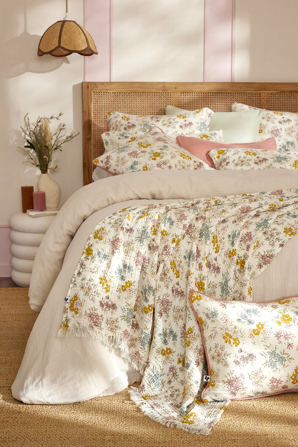 Adele - Plaid - Garza Di Cotone Stampata