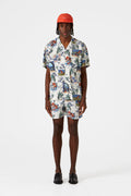 Paradise Classic Plain Off White Swim Shorts