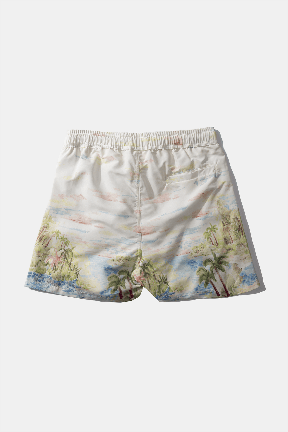 Summer Classic Plain Off White Swimming Trunks