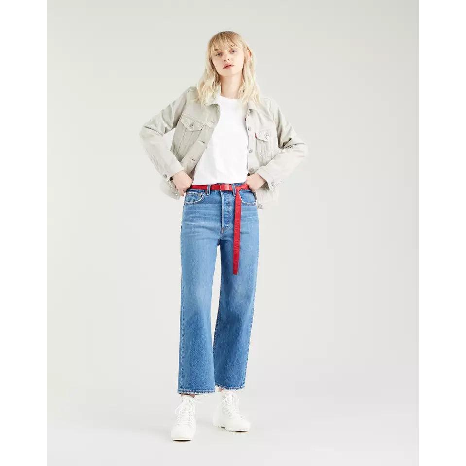 Jeans Levi's Ribcage Dritti a Vita Altissima