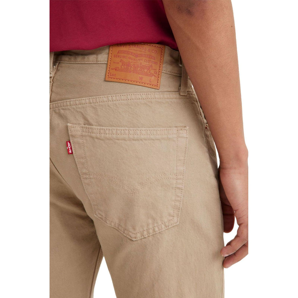 Jeans Dritti a Vita Media Levi's 501 Beige