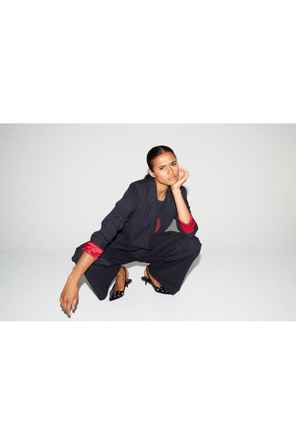 Pantalon Astrid Héritage Navy Fabriqué En Italie