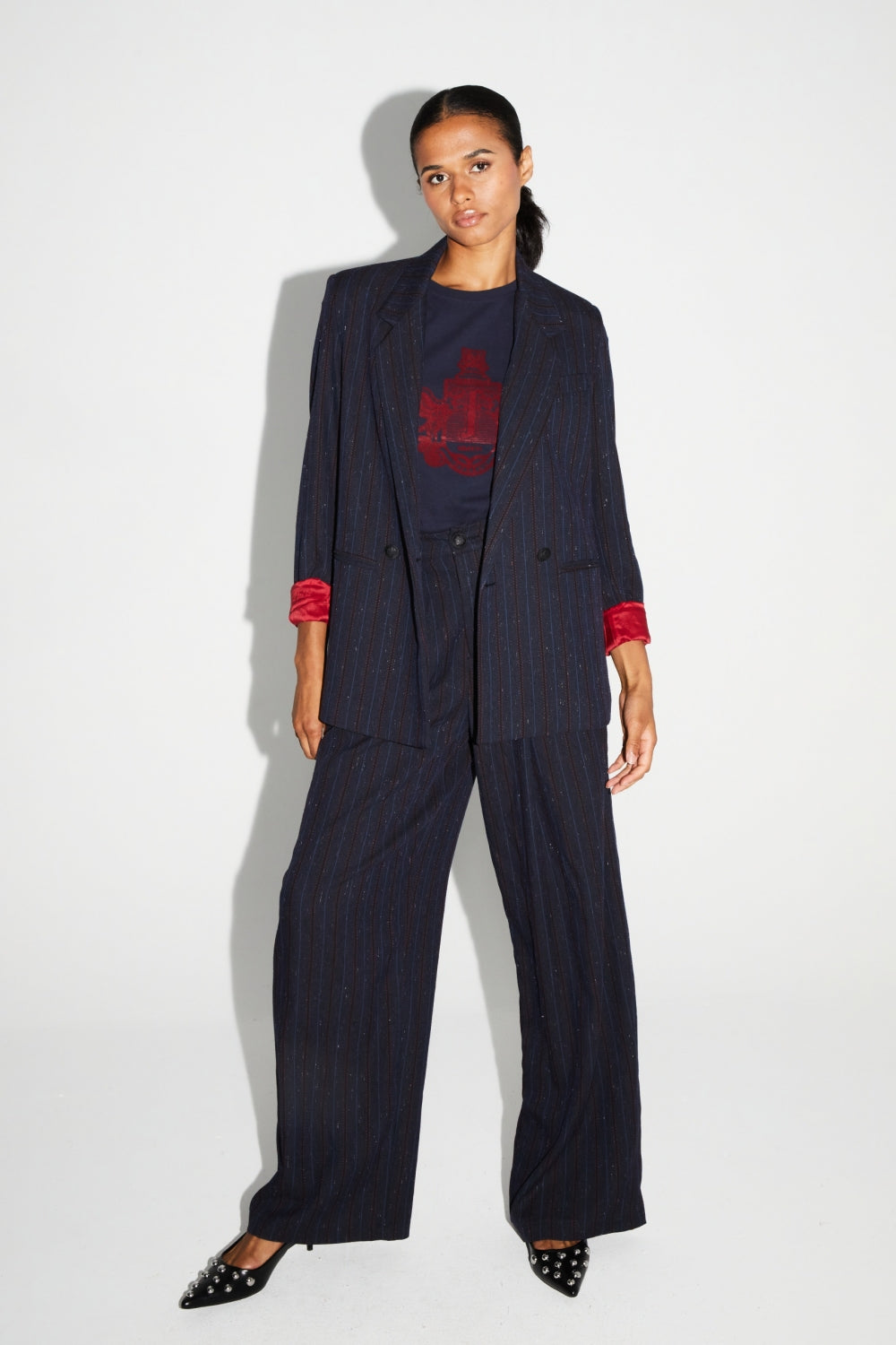 Pantalon Astrid Héritage Navy Fabriqué En Italie