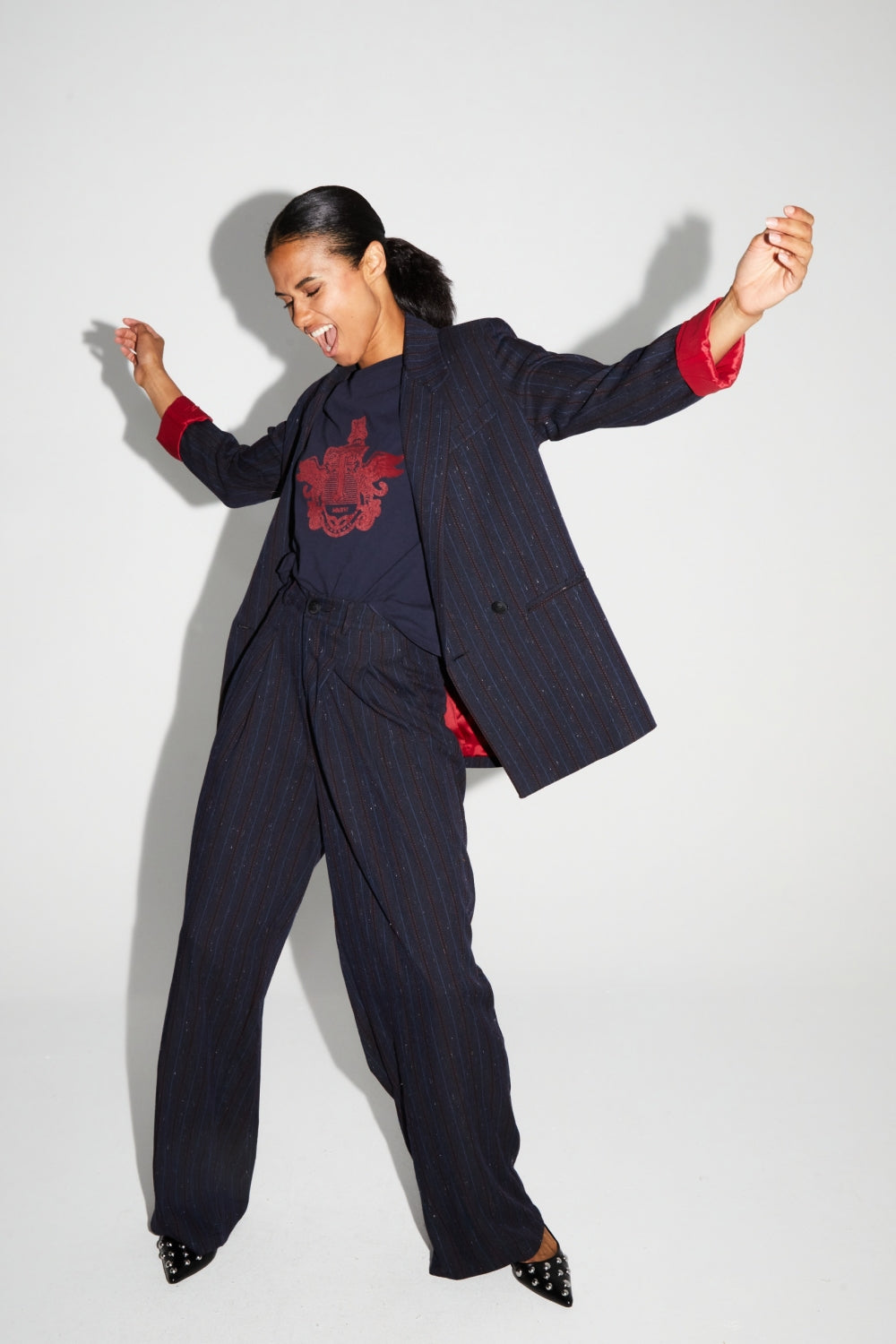 Pantalon Astrid Héritage Navy Fabriqué En Italie