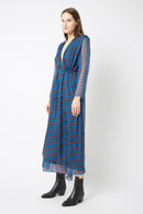 Vestido Caroline Monaco - Estampado ROY BLUE