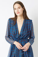 Vestido Caroline Monaco - Estampado ROY BLUE