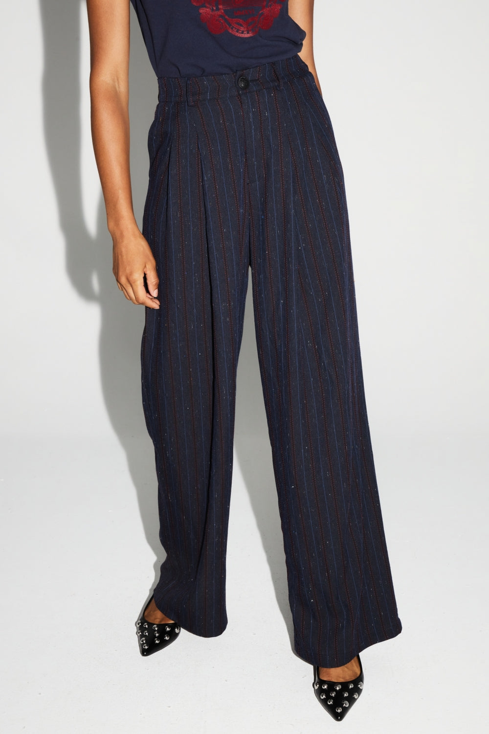 Pantalon Astrid Héritage Navy Fabriqué En Italie