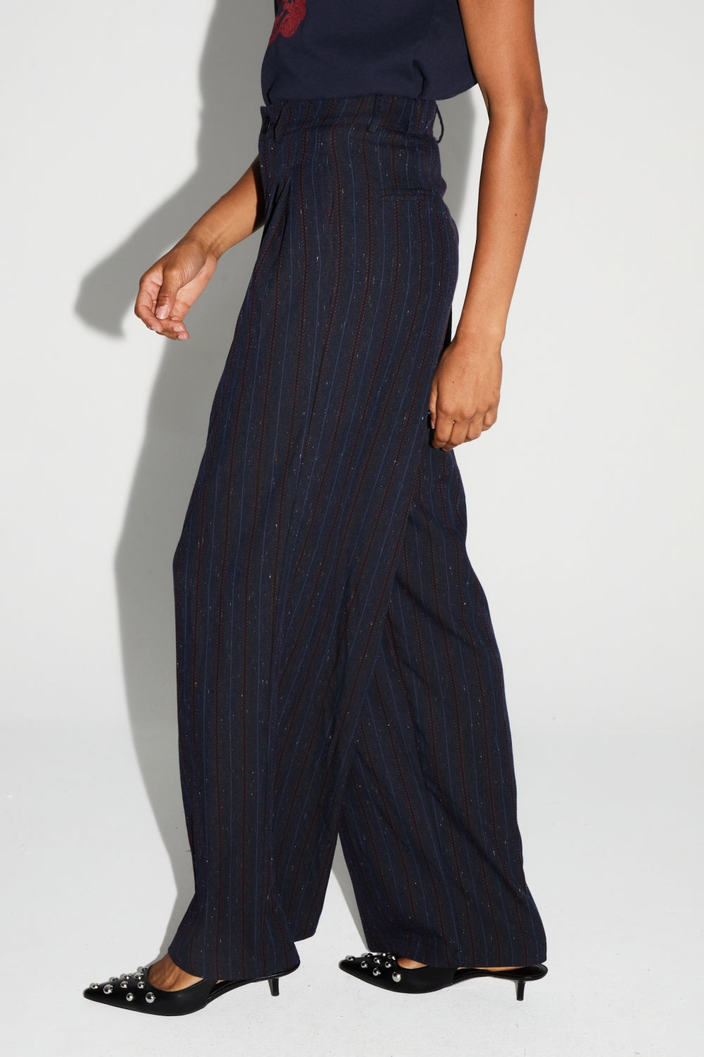 Pantalon Astrid Héritage Navy Fabriqué En Italie