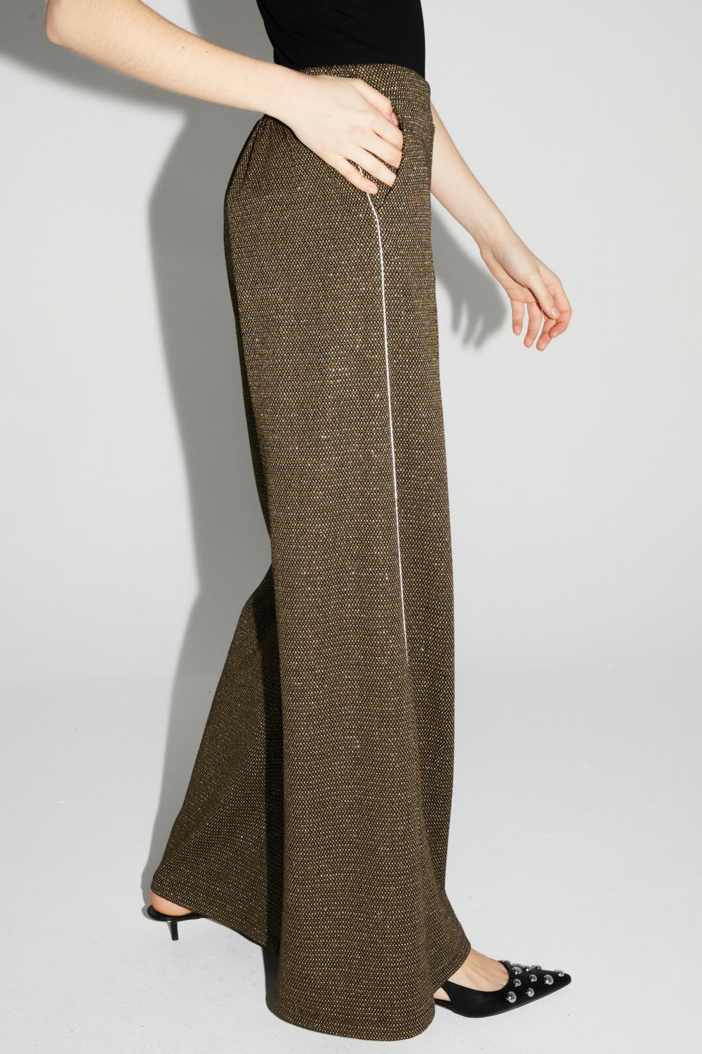 Pantalon Charlie Geo Safran Fabriqué En Italie