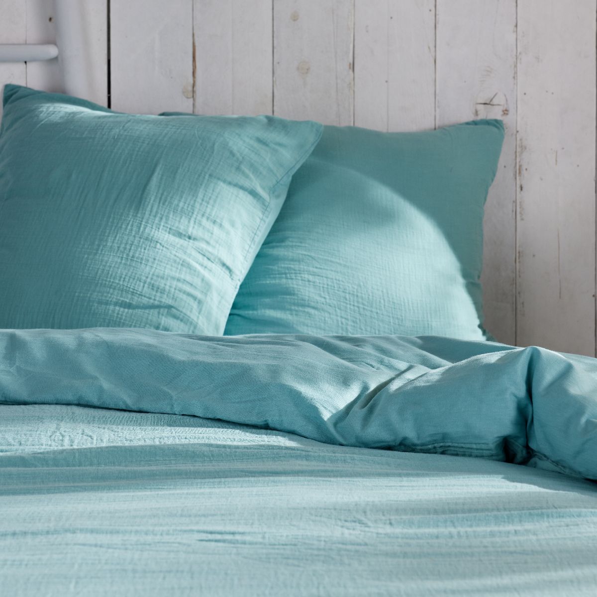 Gaze De Coton - Parure De Lit - Denim