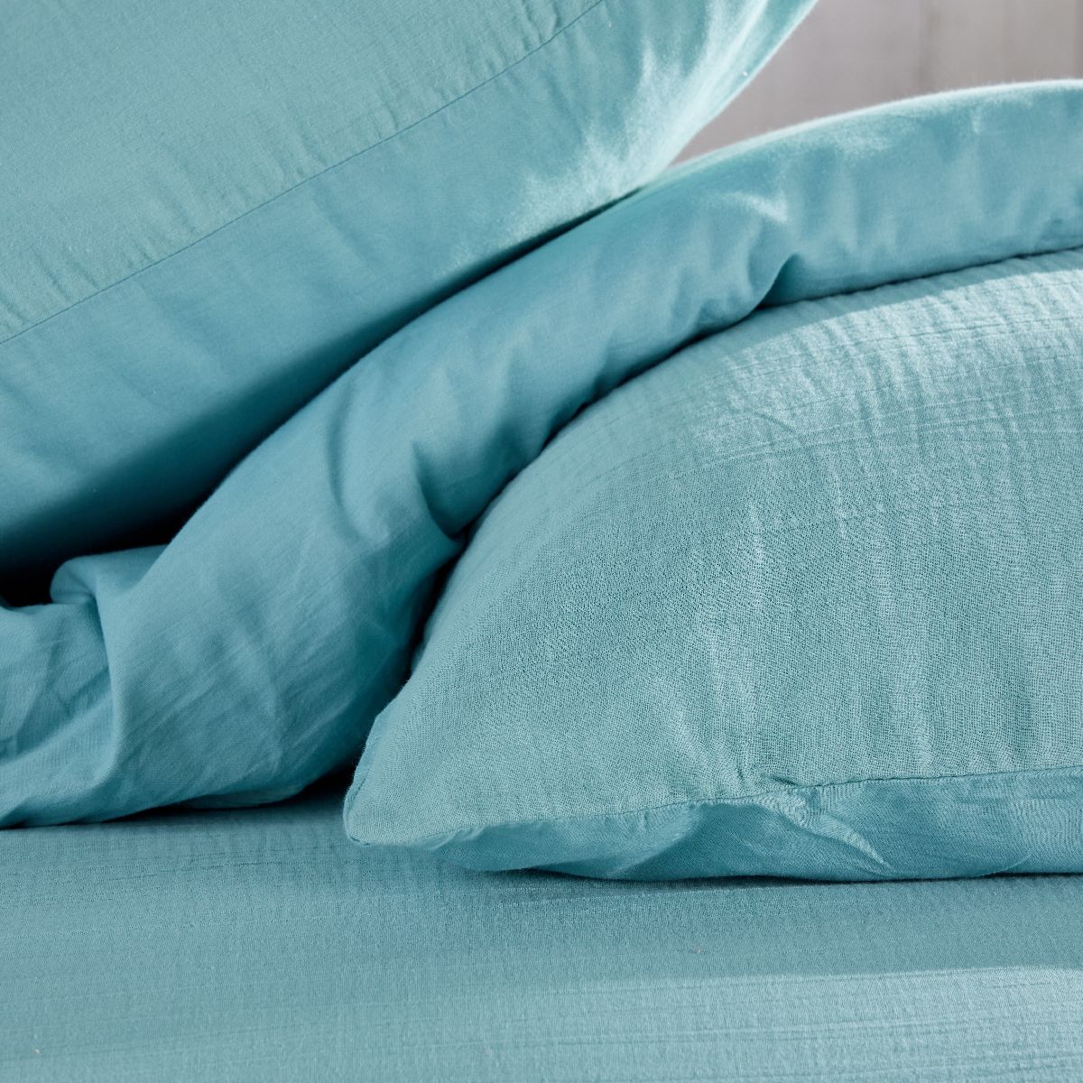 Gaze De Coton - Parure De Lit - Denim