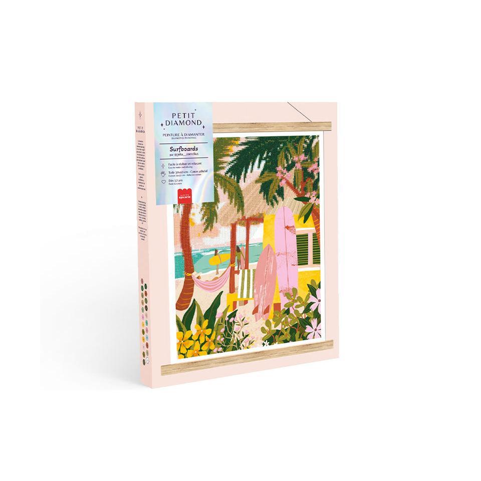 Coffret Petit Diamond - Diamond Painting Surfboards Par Julia Cornelius