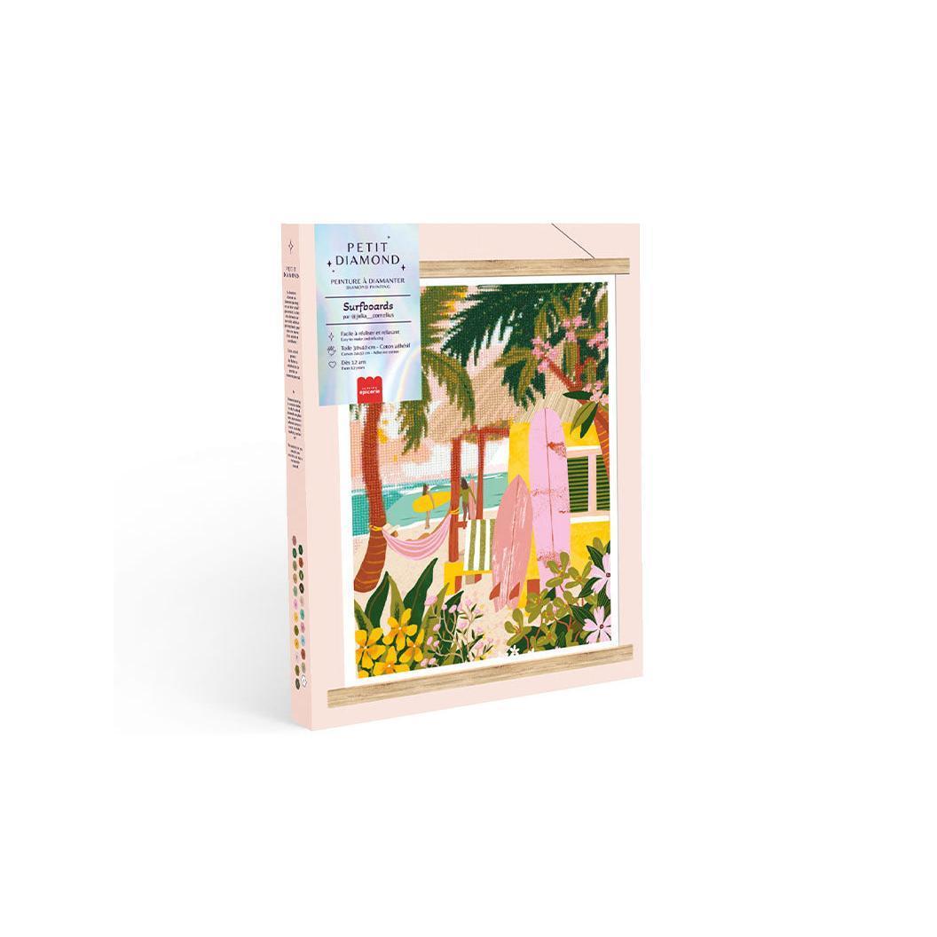 Coffret Petit Diamond - Diamond Painting Surfboards Par Julia Cornelius