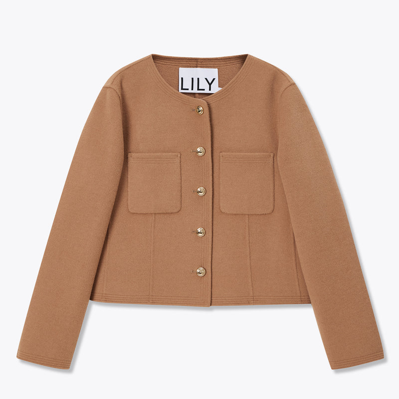 Lily - Veste - Marron Cacao
