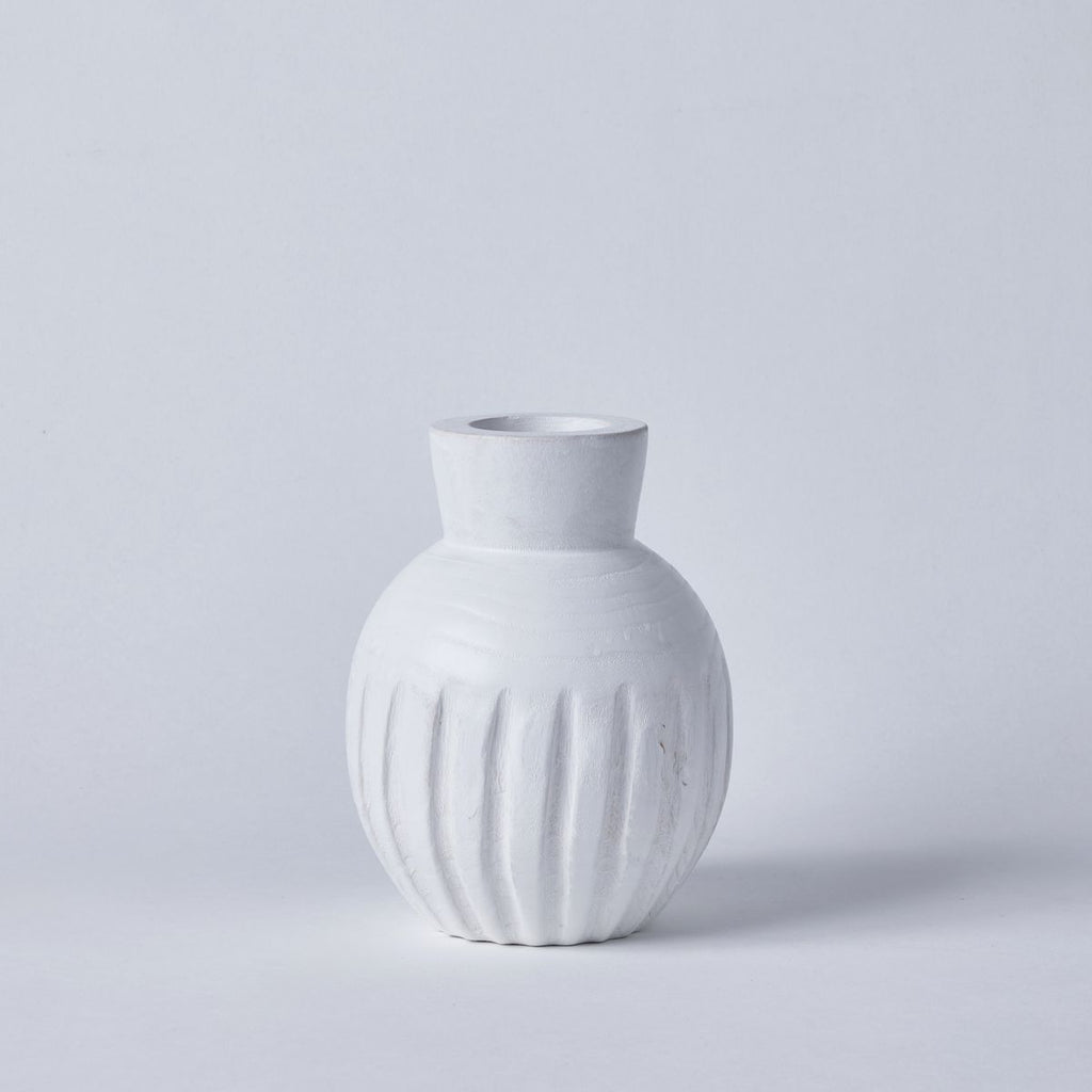 Maison De La Plage - Vase Rond - Blanc
