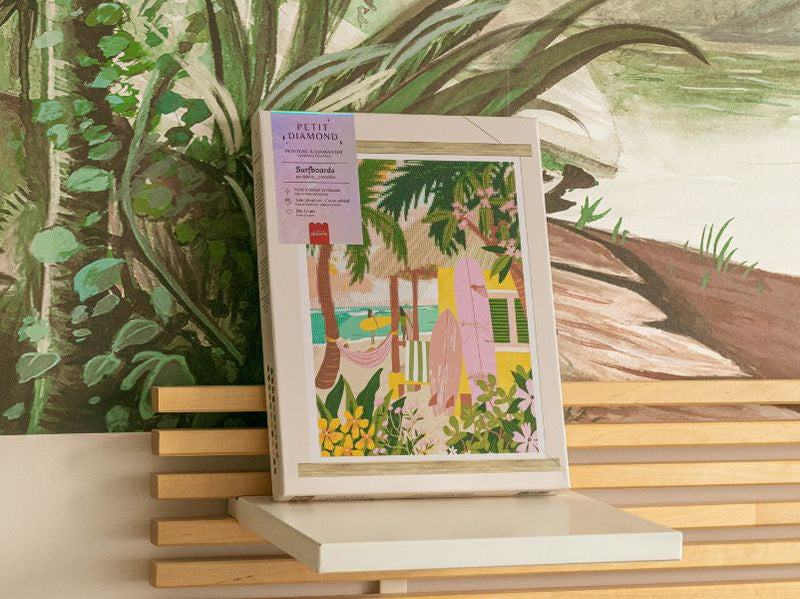 Coffret Petit Diamond - Diamond Painting - Surfboards Par Julia Cornelius