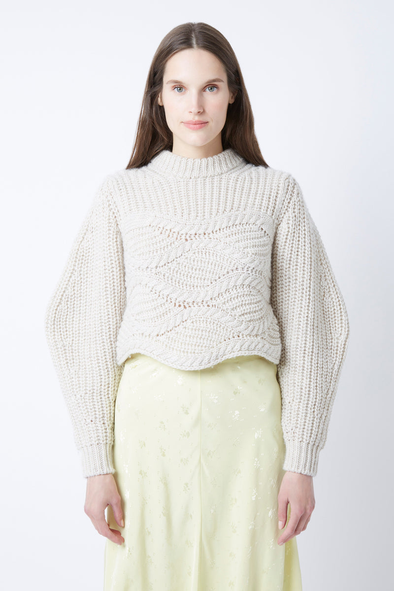 Pull Best Tresse  ECRU FLAMME