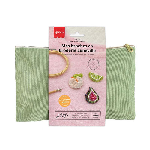 Kit Diy Mercerie - Mes Broches En Broderie Luneville