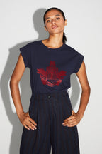 T-Shirt Robbie Blason Bordeaux Fabriqué Au Portugal