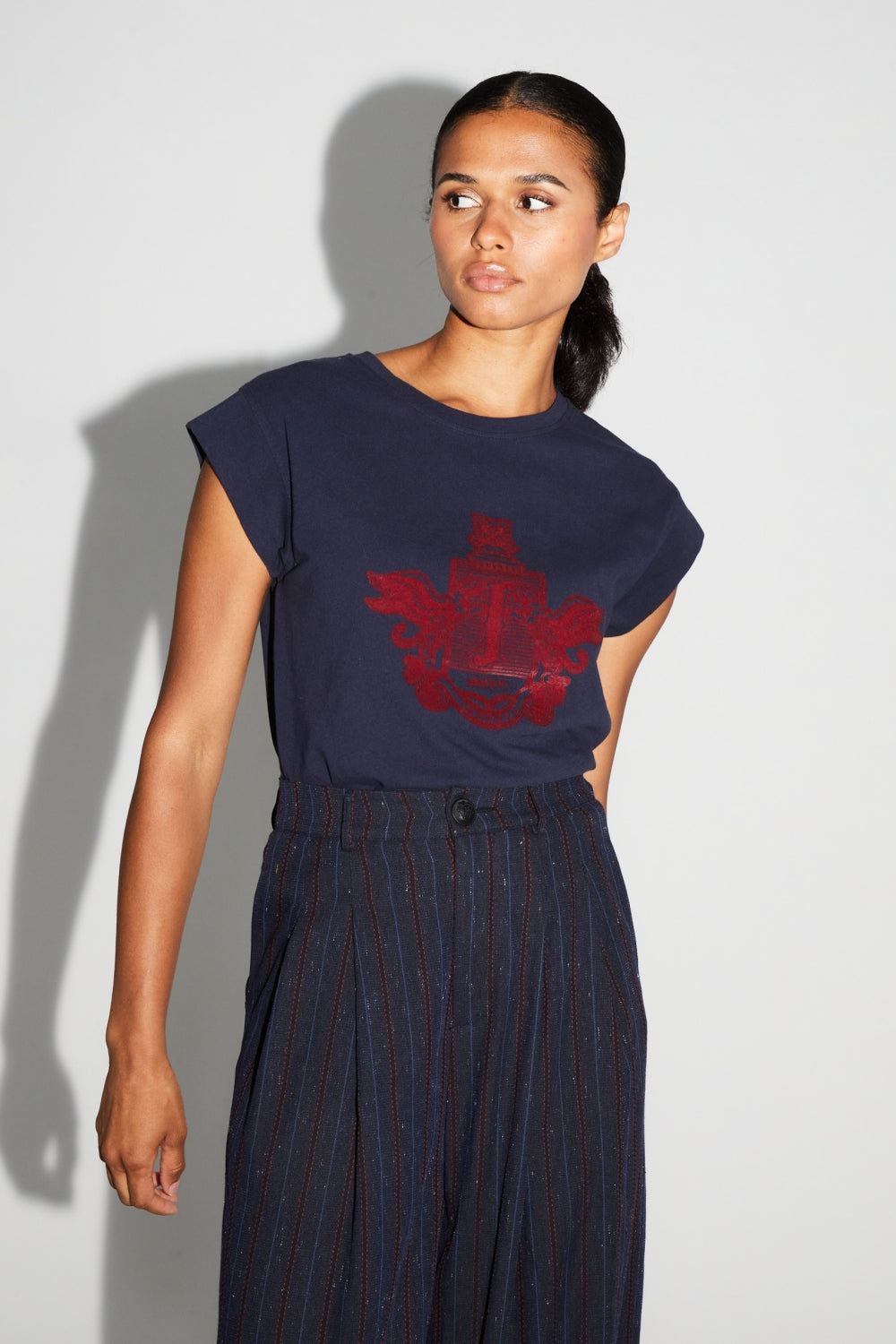 T-Shirt Robbie Blason Bordeaux Fabriqué Au Portugal