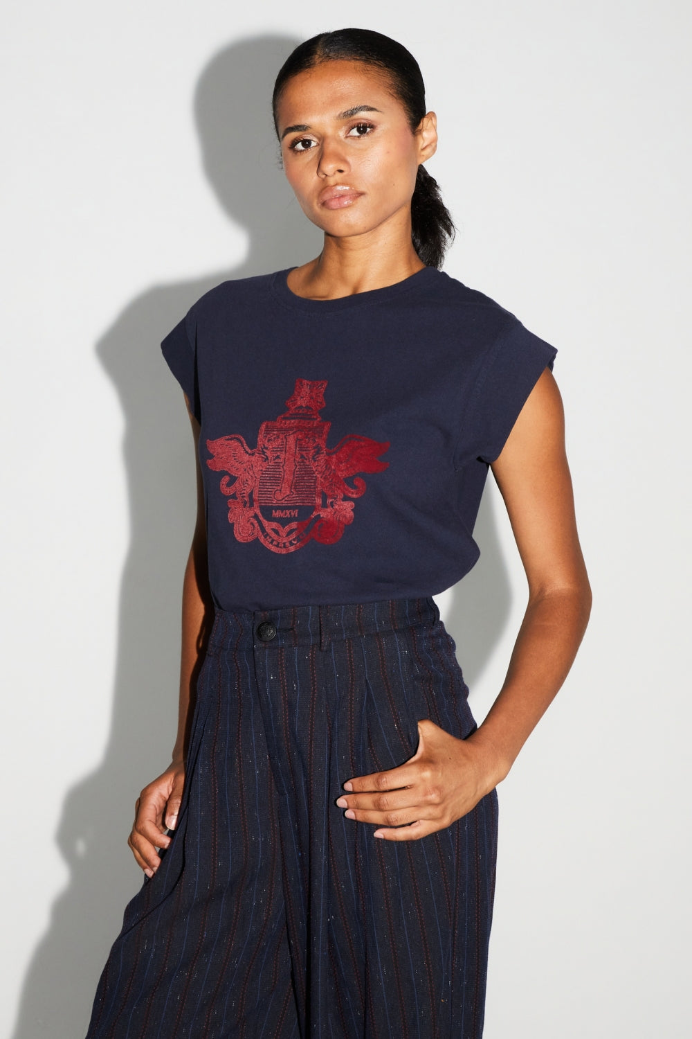 T-Shirt Robbie Blason Bordeaux Fabriqué Au Portugal