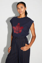 T-Shirt Robbie Blason Bordeaux Fabriqué Au Portugal
