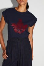 T-Shirt Robbie Blason Bordeaux Fabriqué Au Portugal