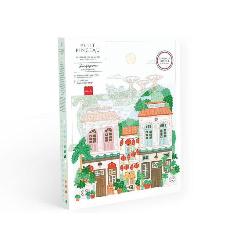 Coffret Peinture Au Numéro - Petit Pinceau - Singapore Par Hoglet & Co